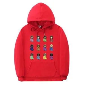 Lover Boy Album Graphic Hoodie-Red