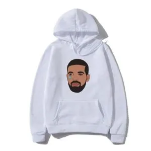 Crying Drake Hoodie White