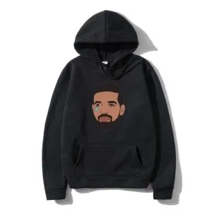 Crying Drake Hoodie Black